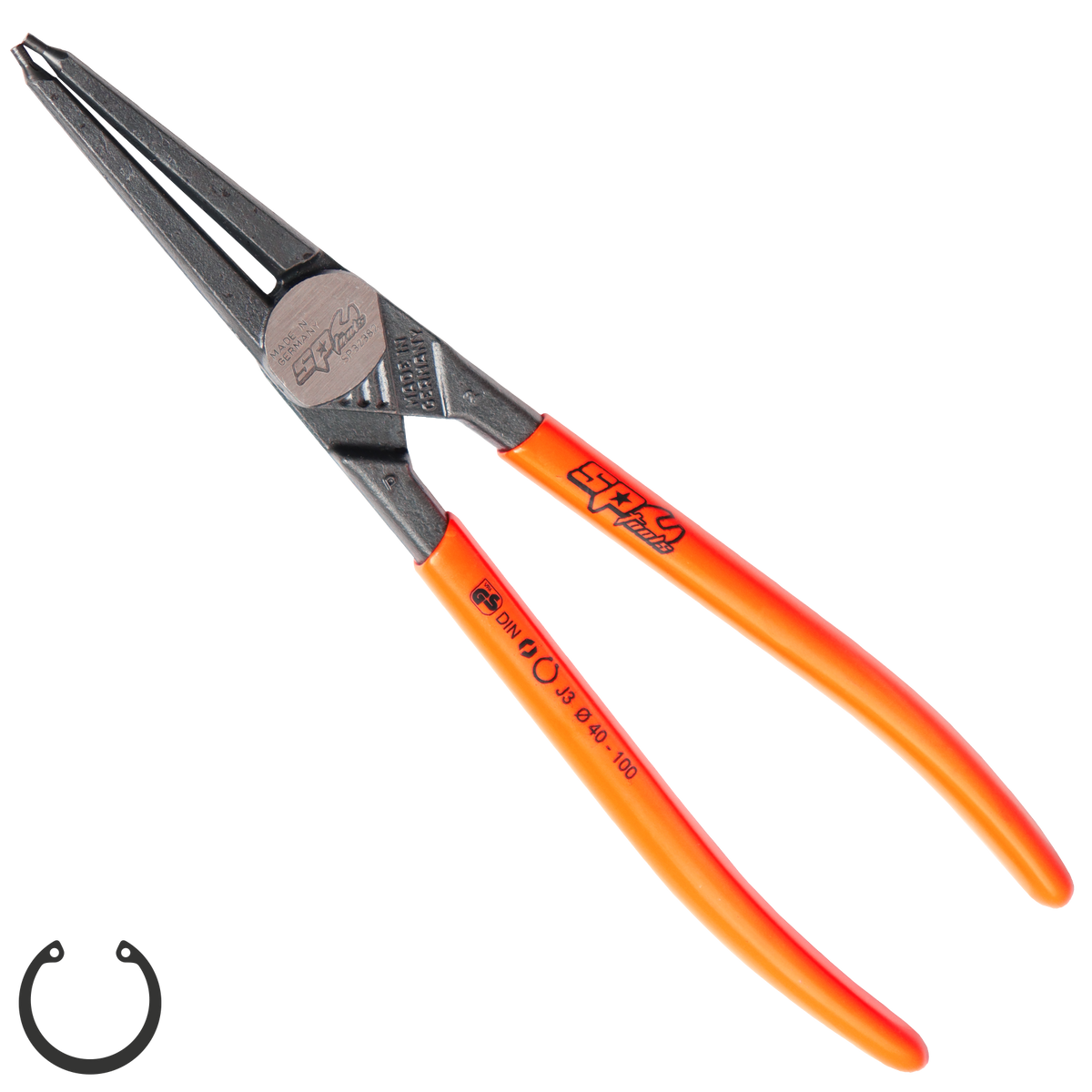 Pliers & Cutters - Hd Circlip Internal Straight (40-100Mm) Precision 230Mm