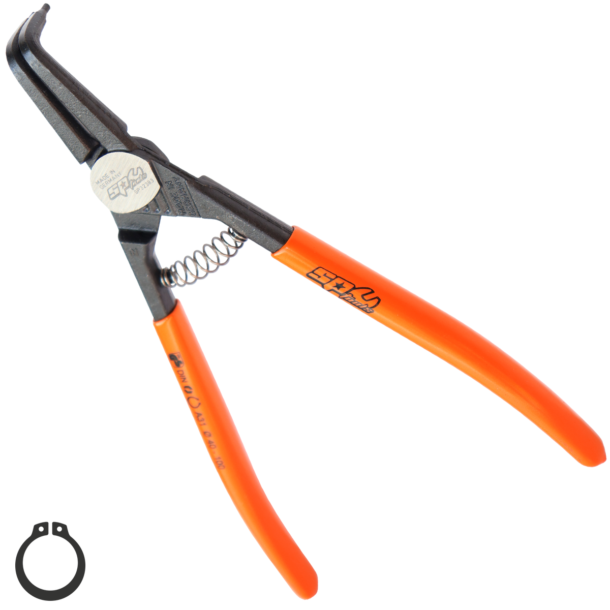 Pliers & Cutters - Hd Circlip External Bent  (40-100Mm) Precision 200Mm
