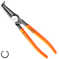 Pliers & Cutters - Hd Circlip Internal Bent (40-100Mm) Precision 215Mm