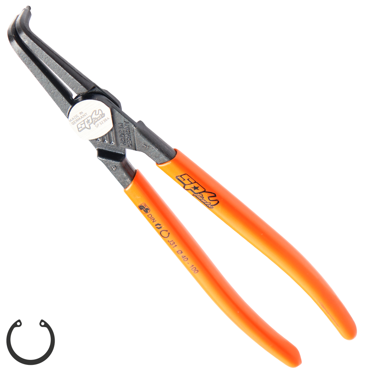 Pliers & Cutters - Hd Circlip Internal Bent (40-100Mm) Precision 215Mm