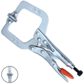 Pliers & Cutters - Locking C-Clamp Swivel Pads - 150Mm (6")