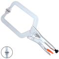 Pliers & Cutters - Locking C-Clamp Swivel Pads - 380Mm (15")