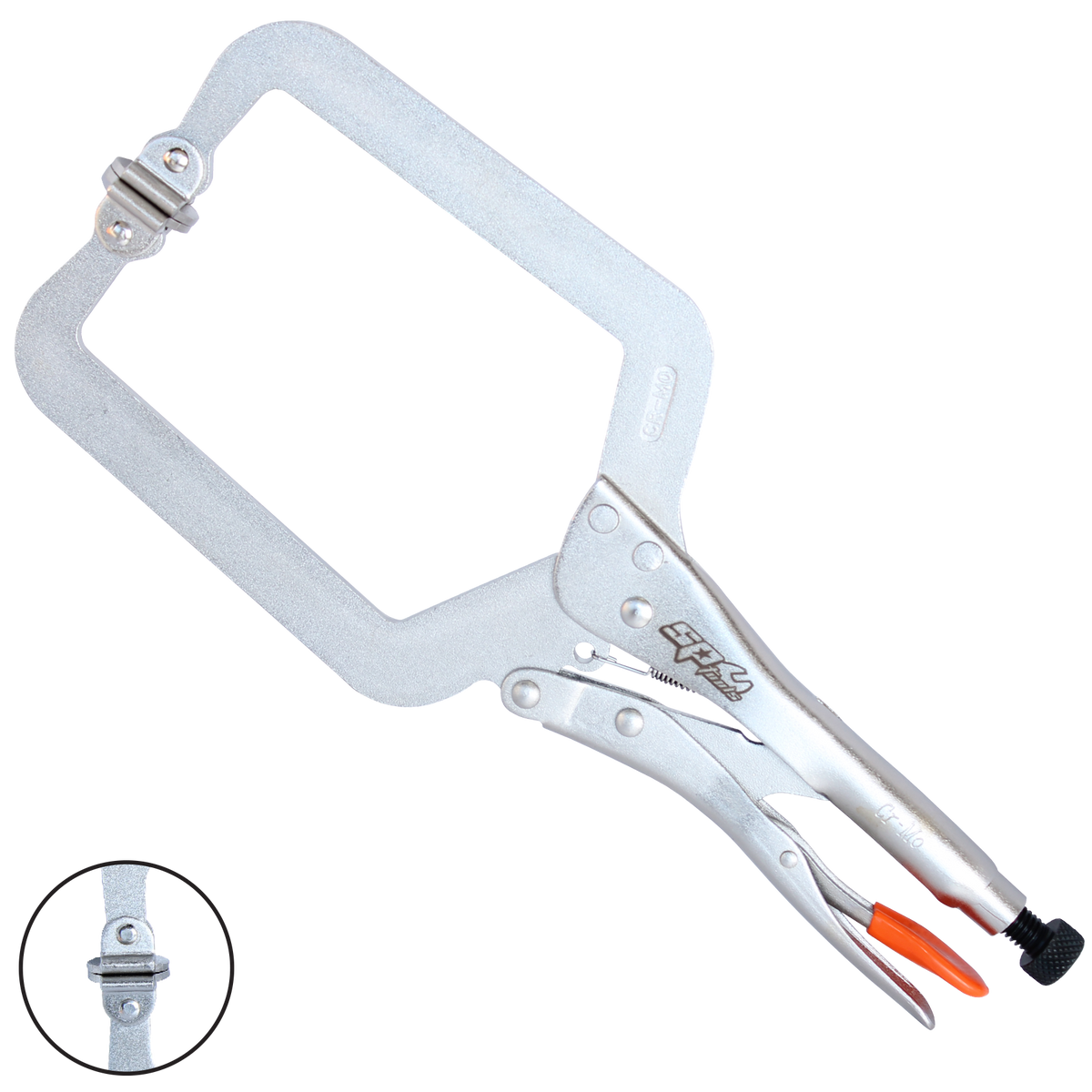 Pliers & Cutters - Locking C-Clamp Swivel Pads - 380Mm (15")