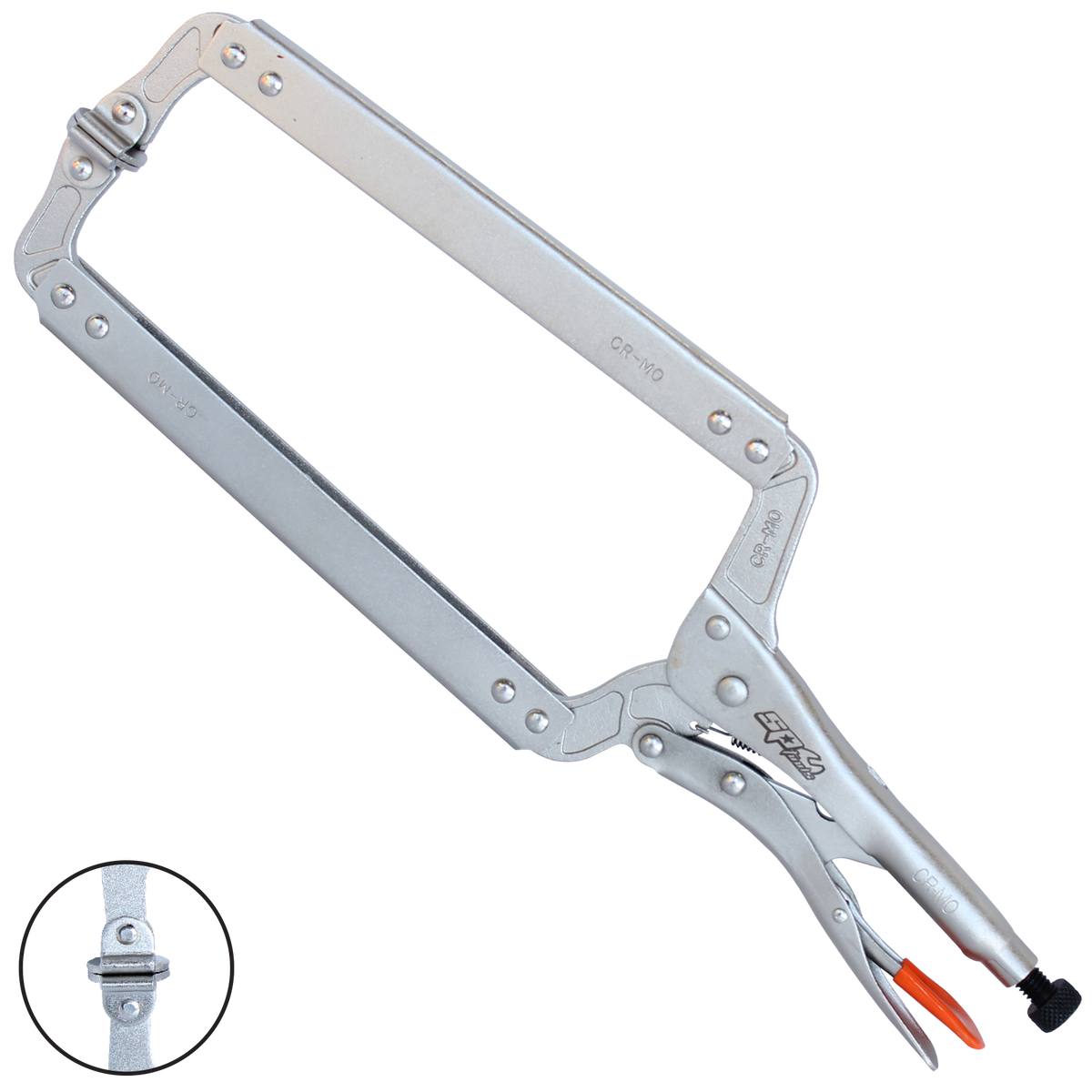 Pliers & Cutters - Locking C-Clamp Swivel Pads - 450Mm (18")