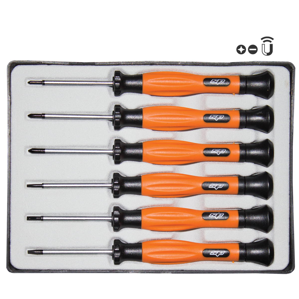 Screwdriver Set - Slotted/Phillips Mini Precision - 6Pc Set