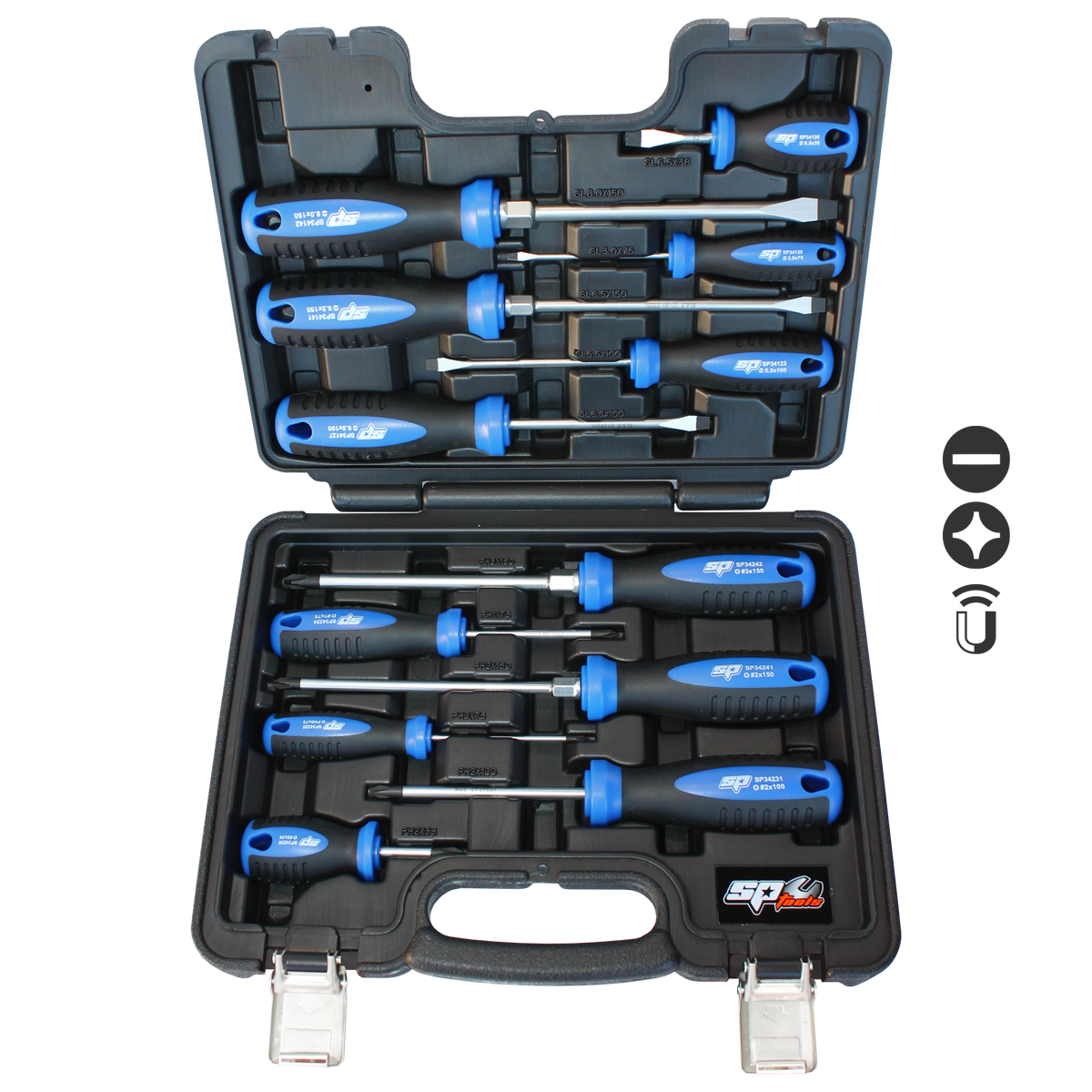Screwdriver Set - Slotted/Phillips Premium - 12Pc Set
