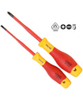Screwdriver Set - Phillips/Slotted Vde Insulated - 2Pc Set - SP34043