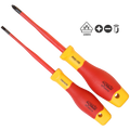 Screwdriver Set - Phillips/Slotted Vde Insulated - 2Pc Set