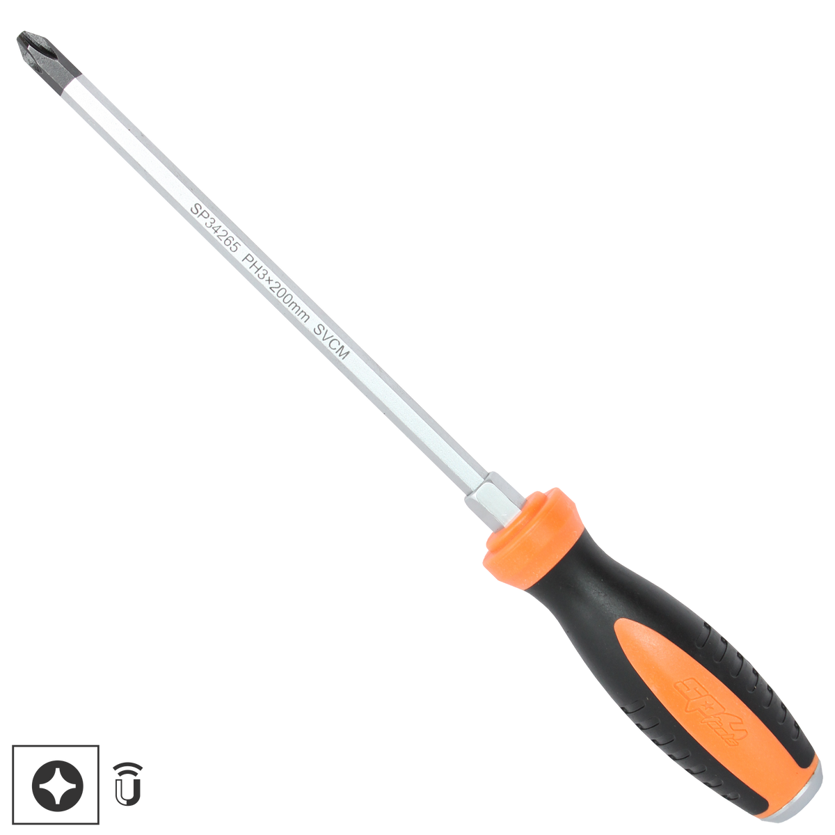 Screwdriver - Phillips Go-Thru Hex Bolster 3X200Mm