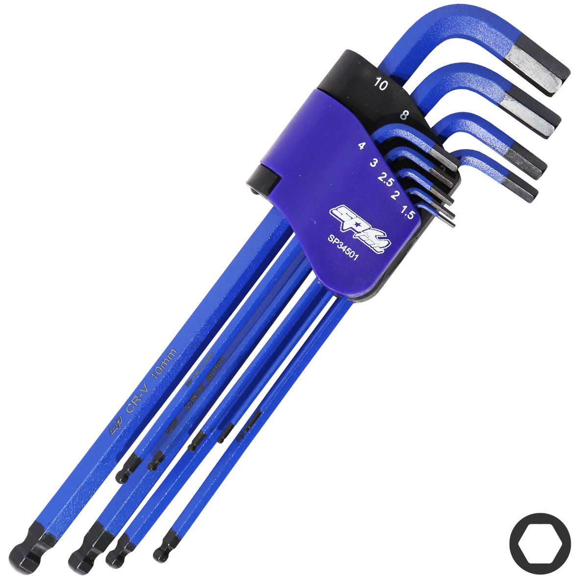 Key Set - Metric Hex Ball Drive 9Pc
