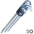 Key Set - Metric Hex Magnetic Ball Drive 9Pc