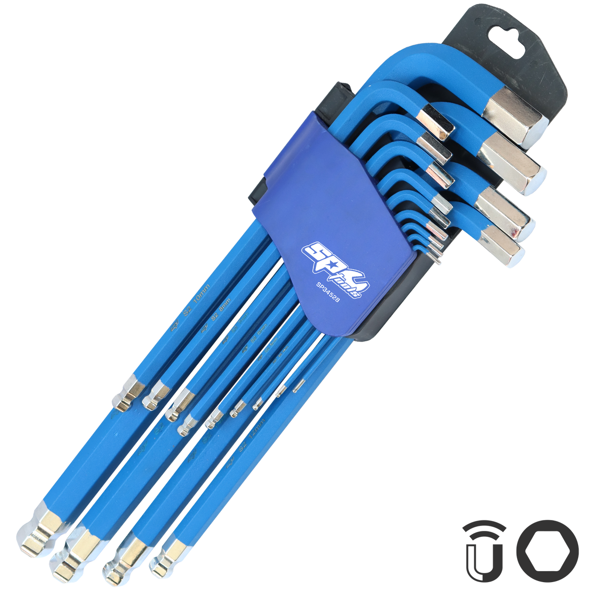 Key Set - Metric Hex Jumbo Ball Drive 13Pc