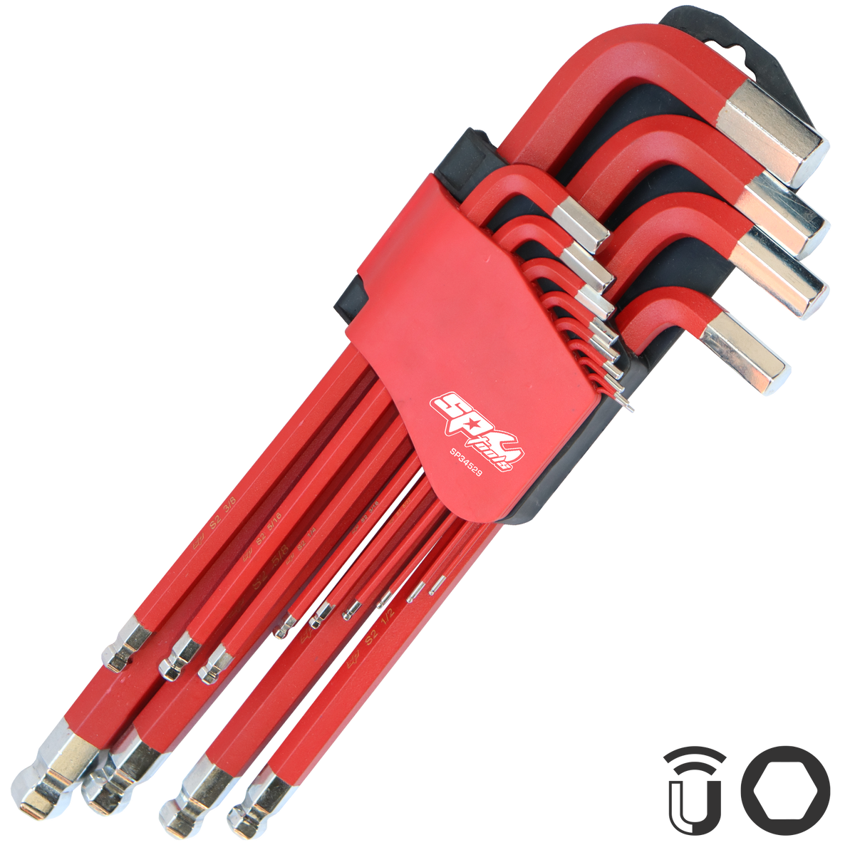 Key Set - Sae Hex Jumbo Ball Drive 13Pc