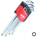 Key Set - Sae Hex Stubby Ball Drive 9Pc