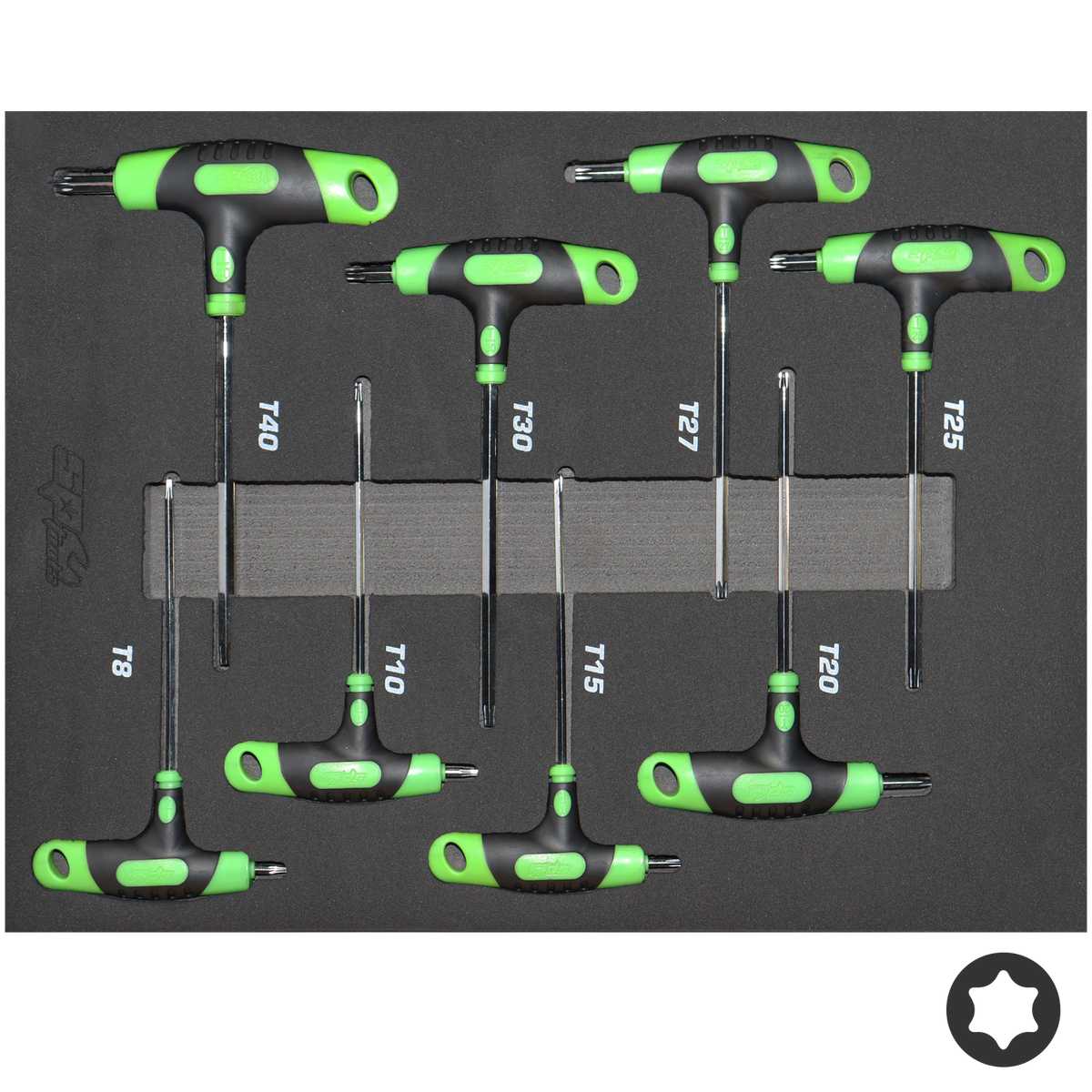 Key Set - Torx T-Handle In Eva - 8Pc