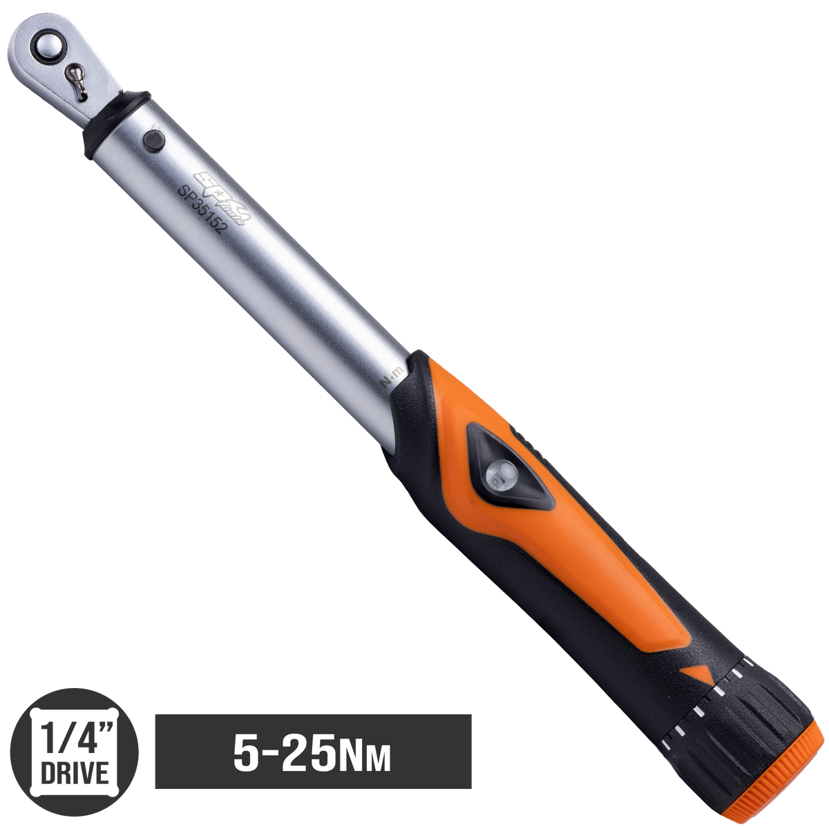 Measuring - Torque Wrench 1/4"Dr 290Mm 5-25Nm 1.5-18Ft/Lbs