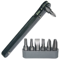 Bit Set - Slotted/Phillips/Torx 1/4"Dr Hex Ratchet - 8Pc Set