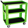 Tool Trolley - Proffesional Service 3 Shelf Green