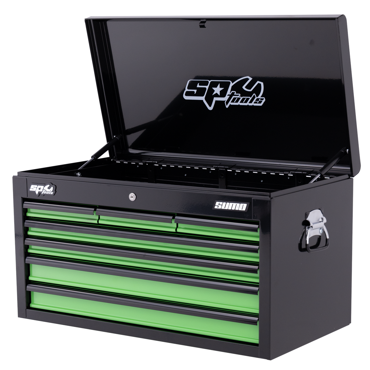 Tool Box - Sumo Series 7 Drawer Black/Green