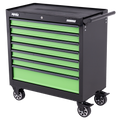 Roller Cabinet - Sumo Series 7 Drawer Black/Green