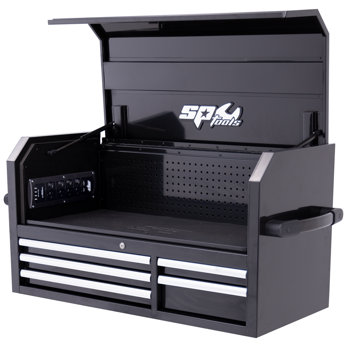 Tool Box - Sumo Series Power Hutch 5 Drawer Black