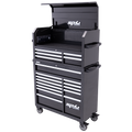 Tool Box - Sumo Series Hutch Combo 18 Drawer Black