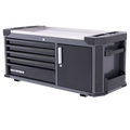 Tool Box - Tech Series Power Tool Cupboard 5 Drawer Diamond Black