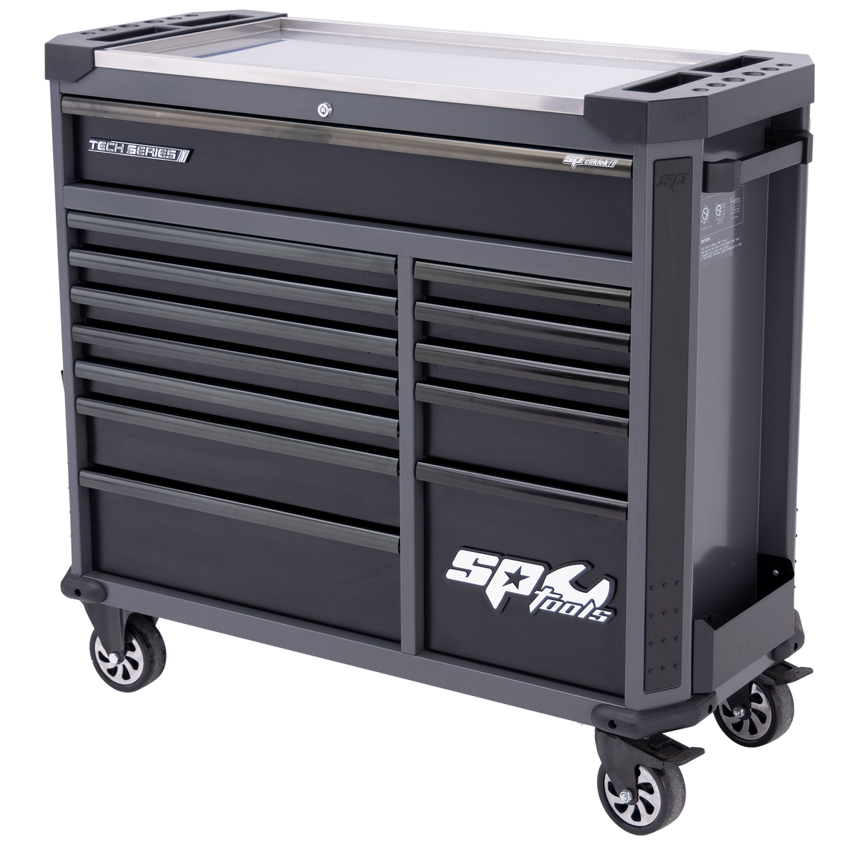 Roller Cabinet - Tech Series 13 Drawer Diamond Black