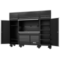 Workstation Complete - Usa Series 114" Including Overhead Black