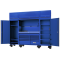 Workstation Complete - Usa Series 114" Including Overhead Blue/Black