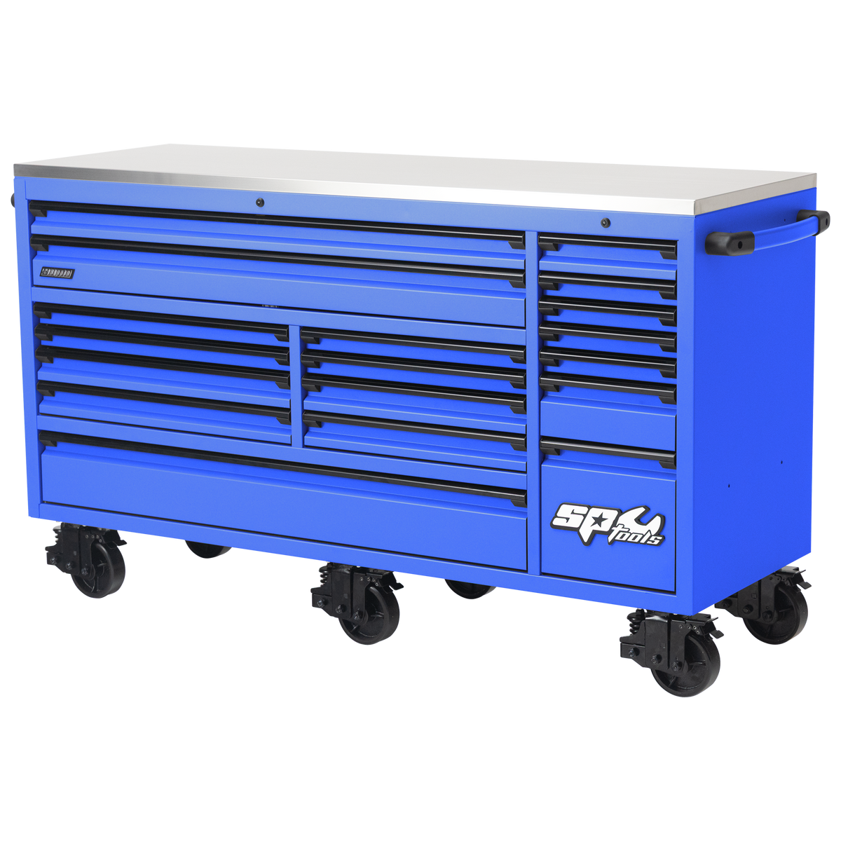 Storage Roller Cab - Usa Series 73" 18 Drawer Blue