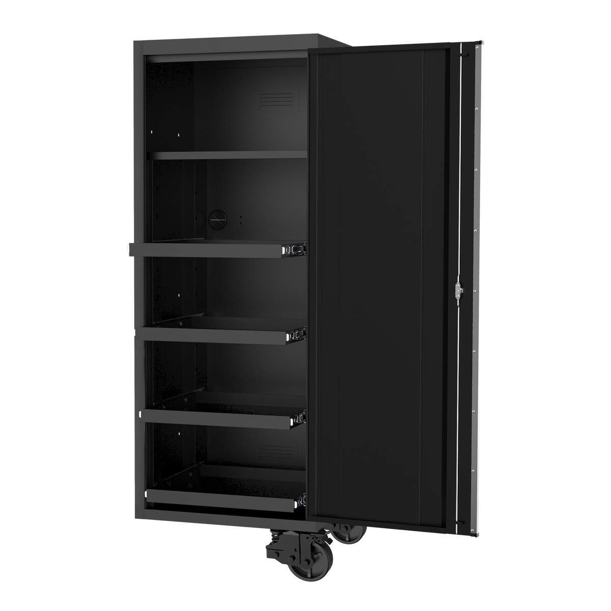 Side Locker - Usa Series 27" 4 Shelf Black