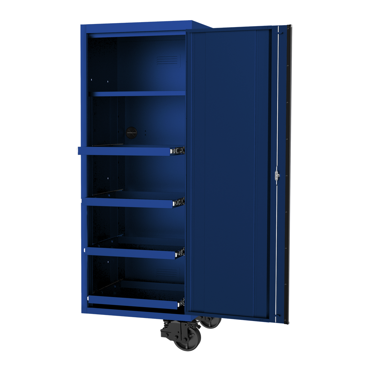 Side Locker - Usa Series 27" 4 Shelf Blue/Black