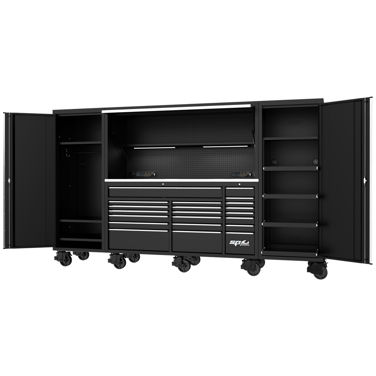 Workstation - Usa Series 128" Black
