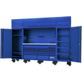 Workstation - Usa Series 113" Including Overhead Blue/Black