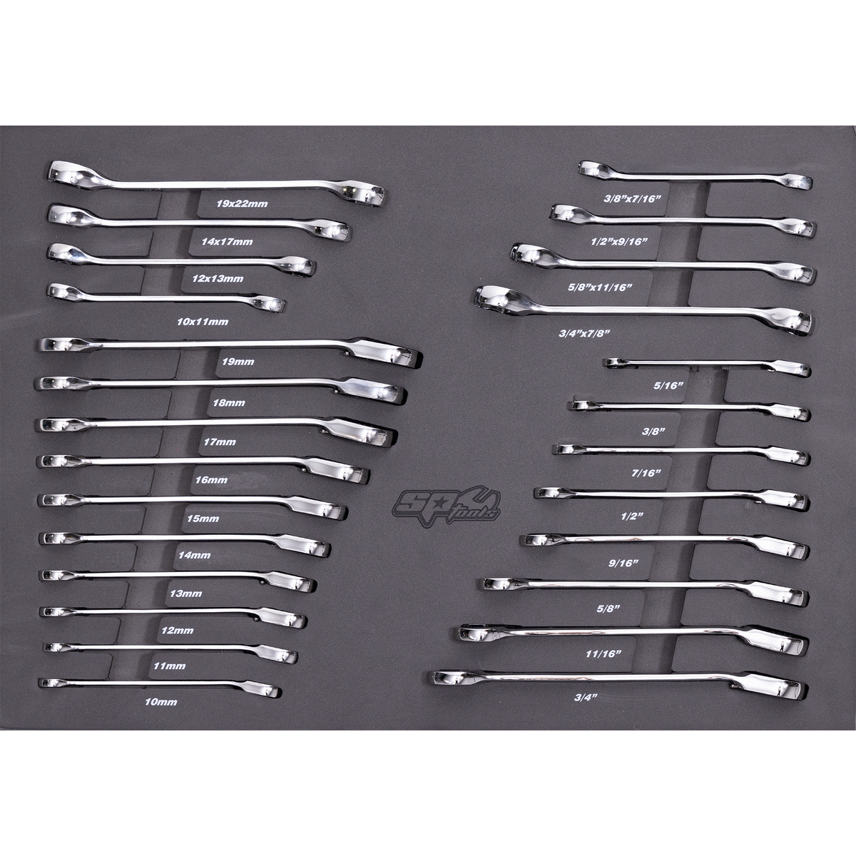 Eva Toolkit - 26Pc Metric/Sae - Flare And Geardrive Spanners