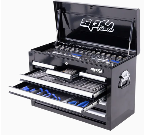 TOOLKIT 205PC METRIC/SAE - CUSTOM SERIES 7 DRAWER BLACK