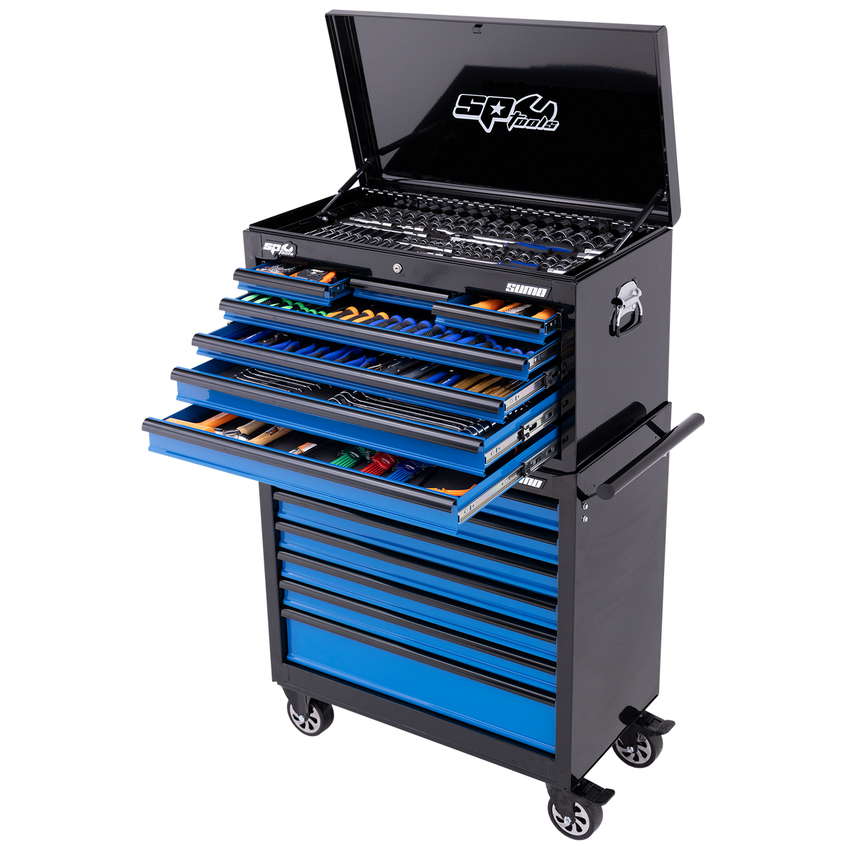 Toolkit 417Pc Metric/Sae - Sumo Series 14 Drawer Black/Blue