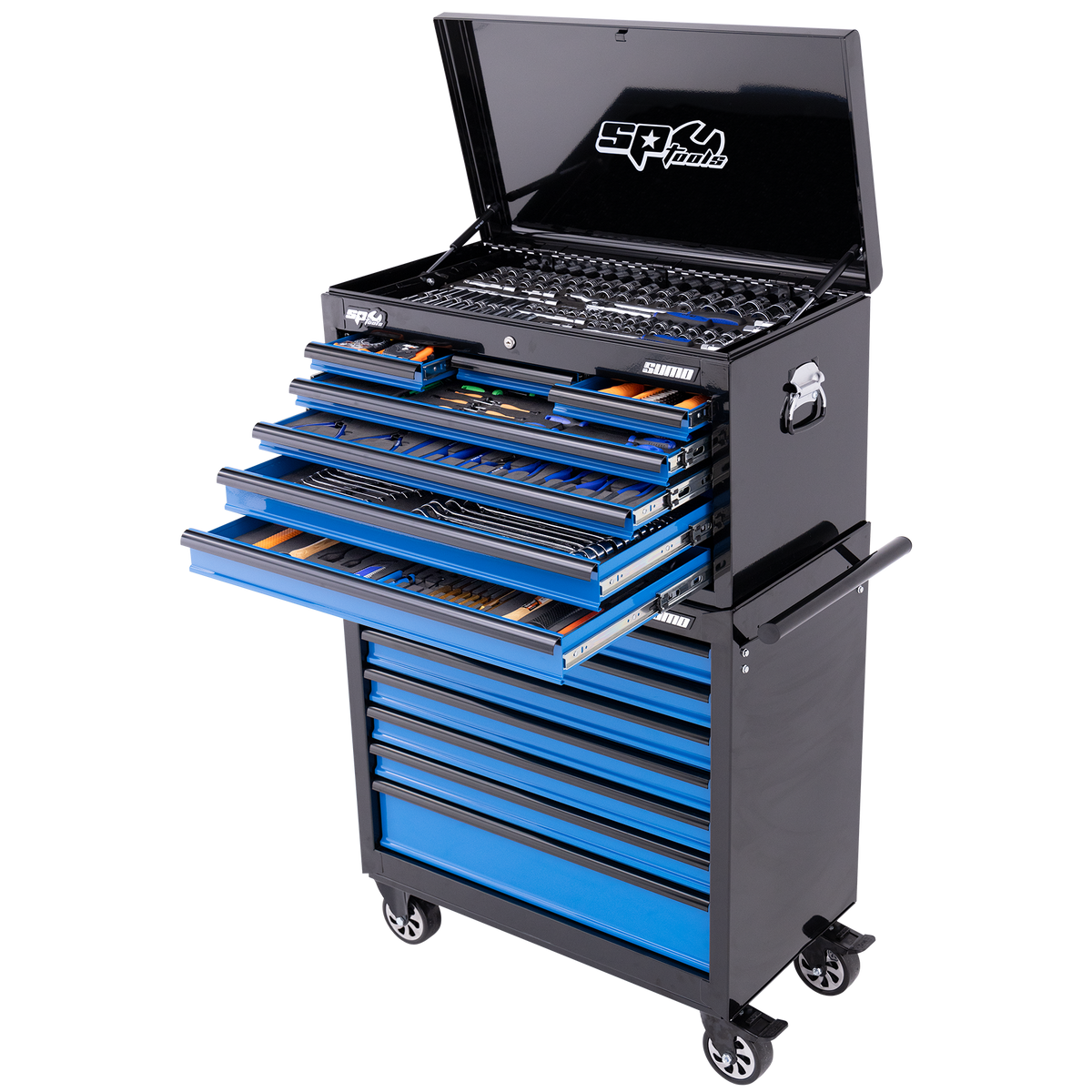 Toolkit 417Pc Metric/Sae - Sumo Series 14 Drawer Black/Blue Foamed