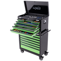 Toolkit 417Pc Metric/Sae - Sumo Series 14 Drawer Black/Green