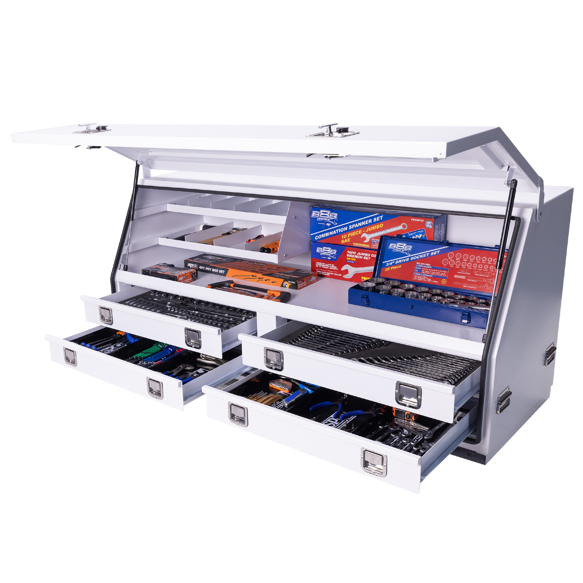 Toolkit 502Pc Metric/Sae - Off-Road Truck Box 4 Drawer White