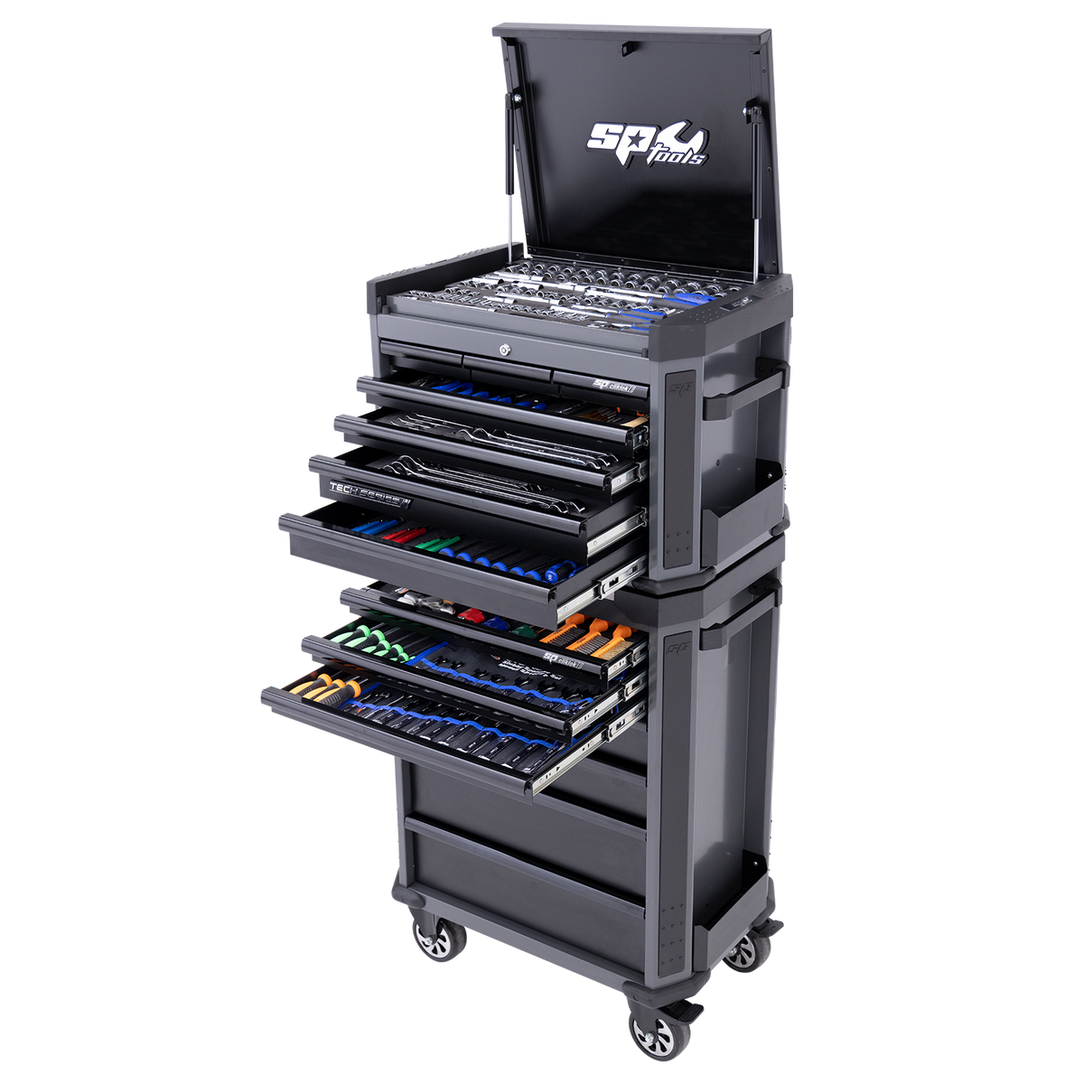 Toolkit 629Pc Metric/Sae - Tech Series 14 Drawer Diamond Black Foamed