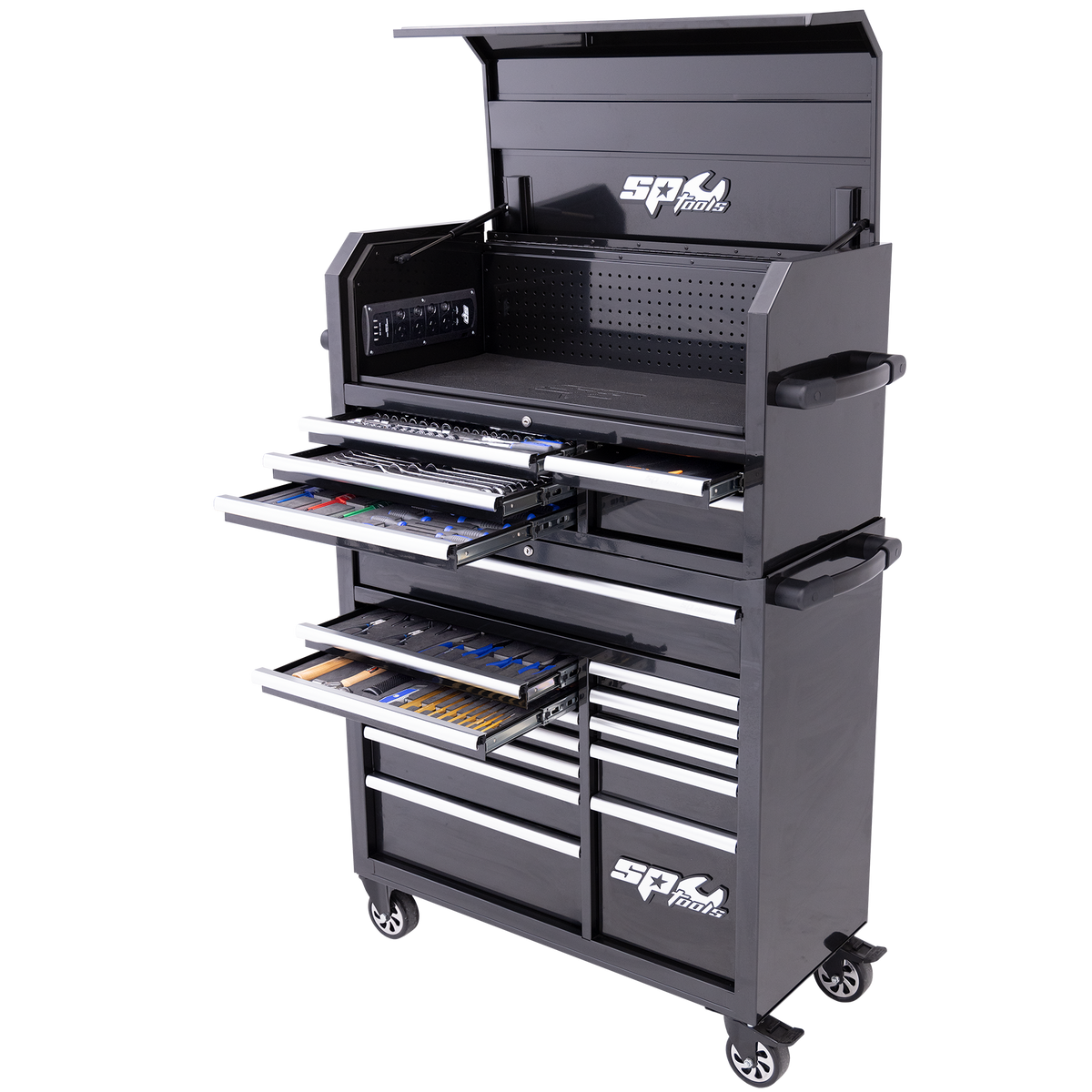 Toolkit 305Pc Metric/Sae - Sumo Series Power Hutch 18 Drawer Black Foamed