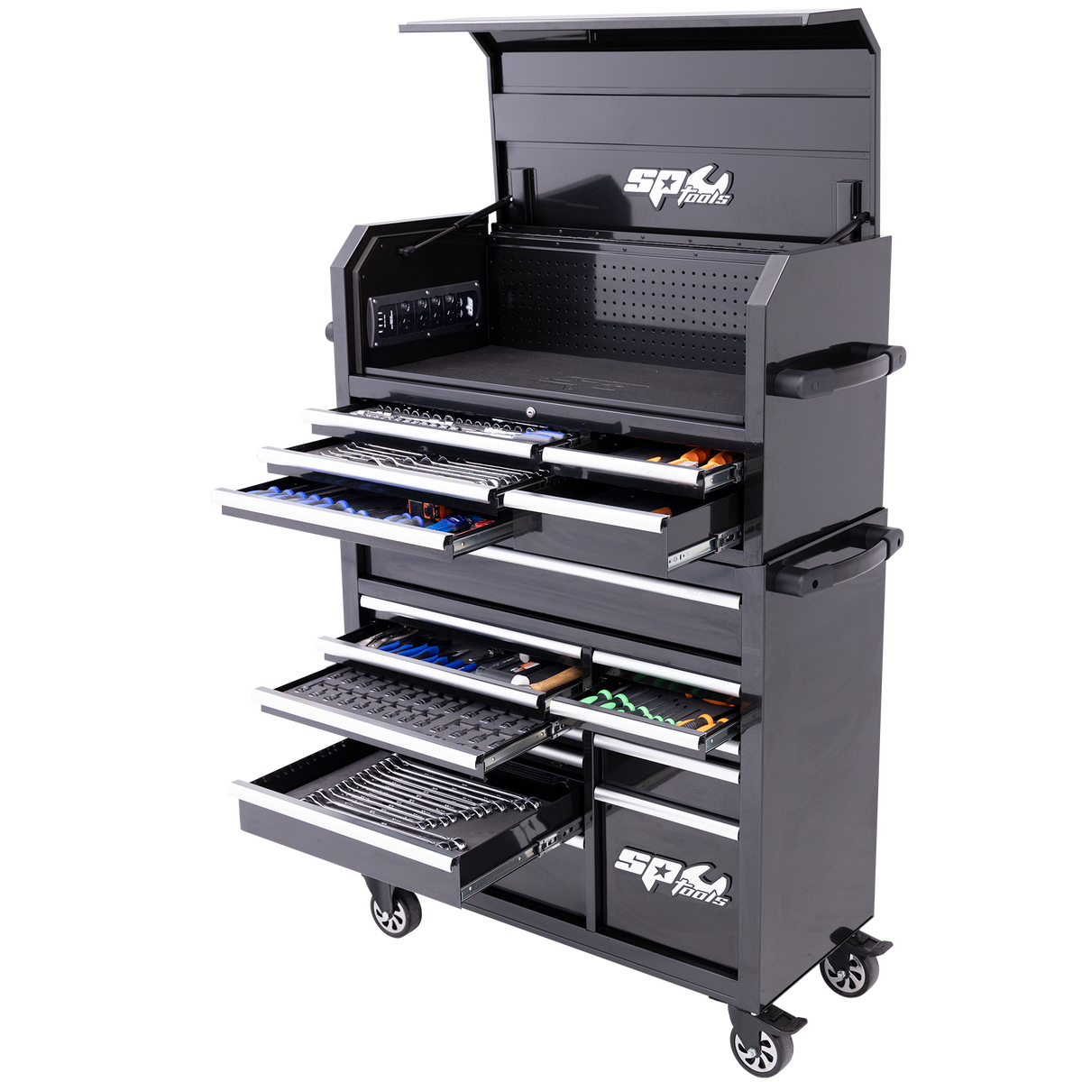 Toolkit 550Pc Metric/Sae - Sumo Series Power Hutch 18 Drawer Black