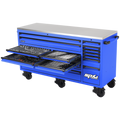 Toolkit 465Pc Metric/Sae - Usa Sumo Series 73" Roller Cabinet 18 Drawer Blue