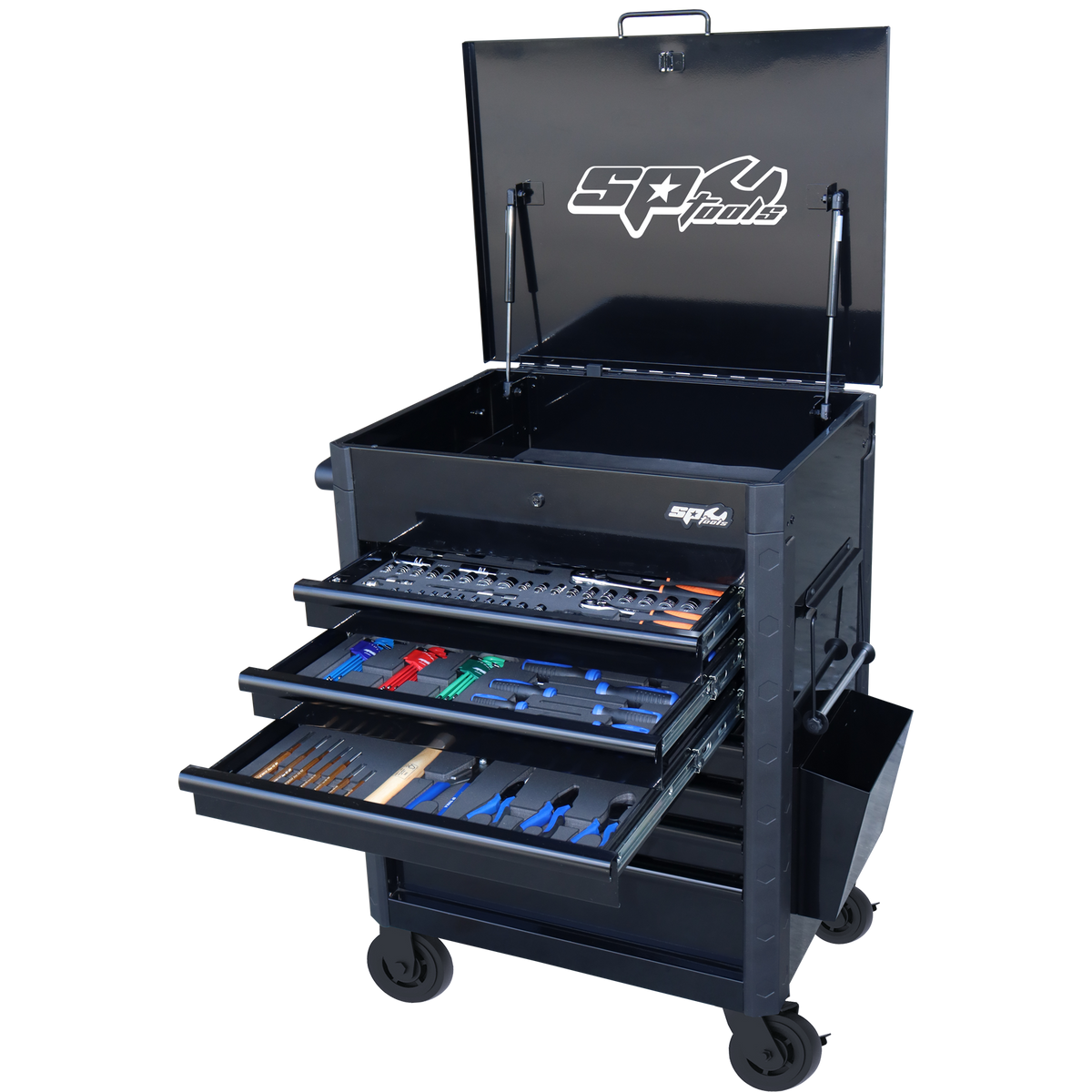 Toolkit 200Pc Metric/Sae - Usa Sumo Series - Service Cart 7 Drawer Black Foamed