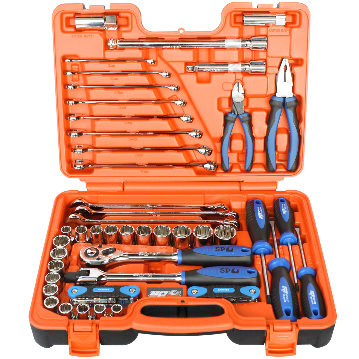 Toolkit 60Pc Metric/Sae - 1/2"Dr 12Pt In X-Case