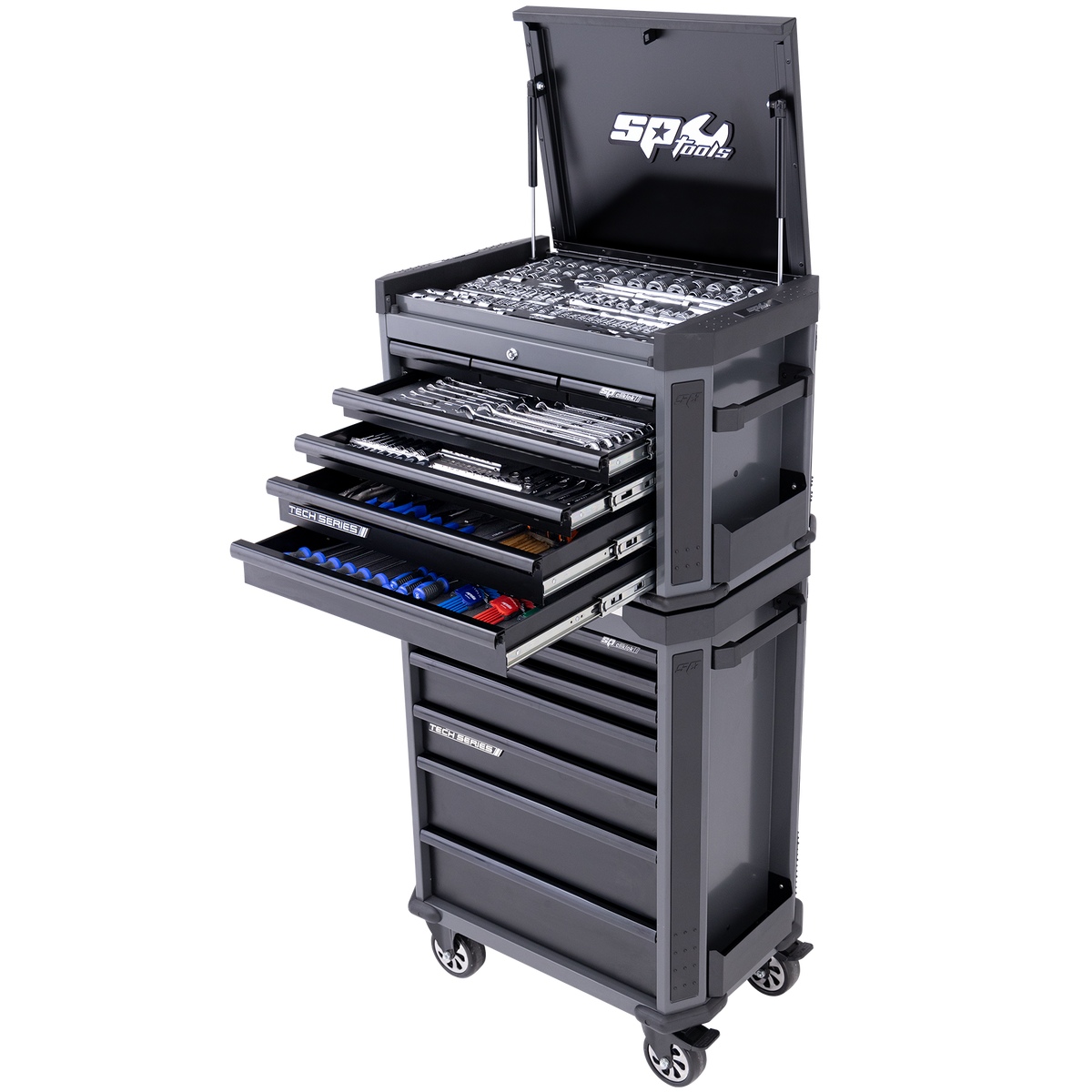 Toolkit 282Pc Metric/Sae - Tech Series 14 Drawer Diamond Black