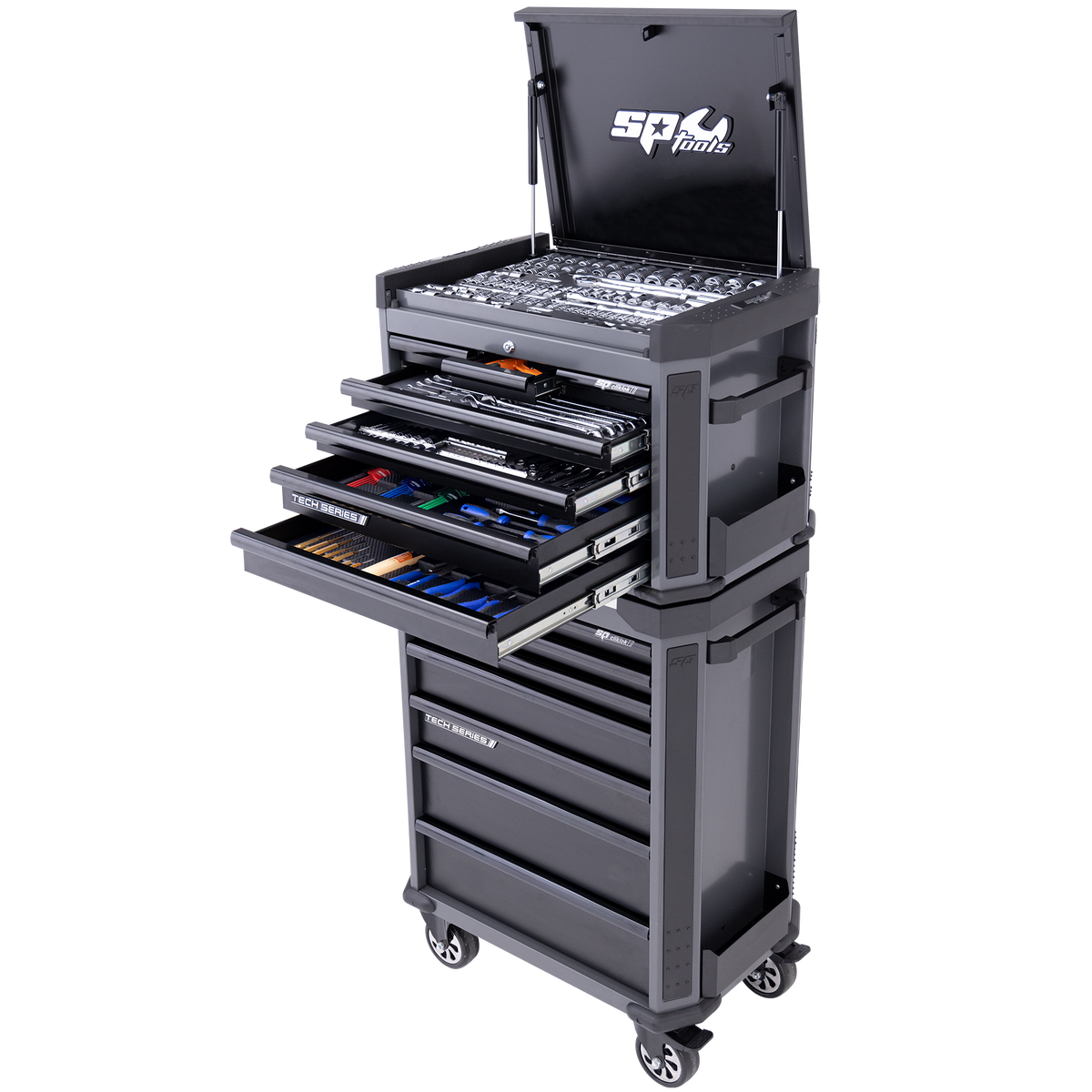 Toolkit 282Pc Metric/Sae - Tech Series 14 Drawer Diamond Black Foamed