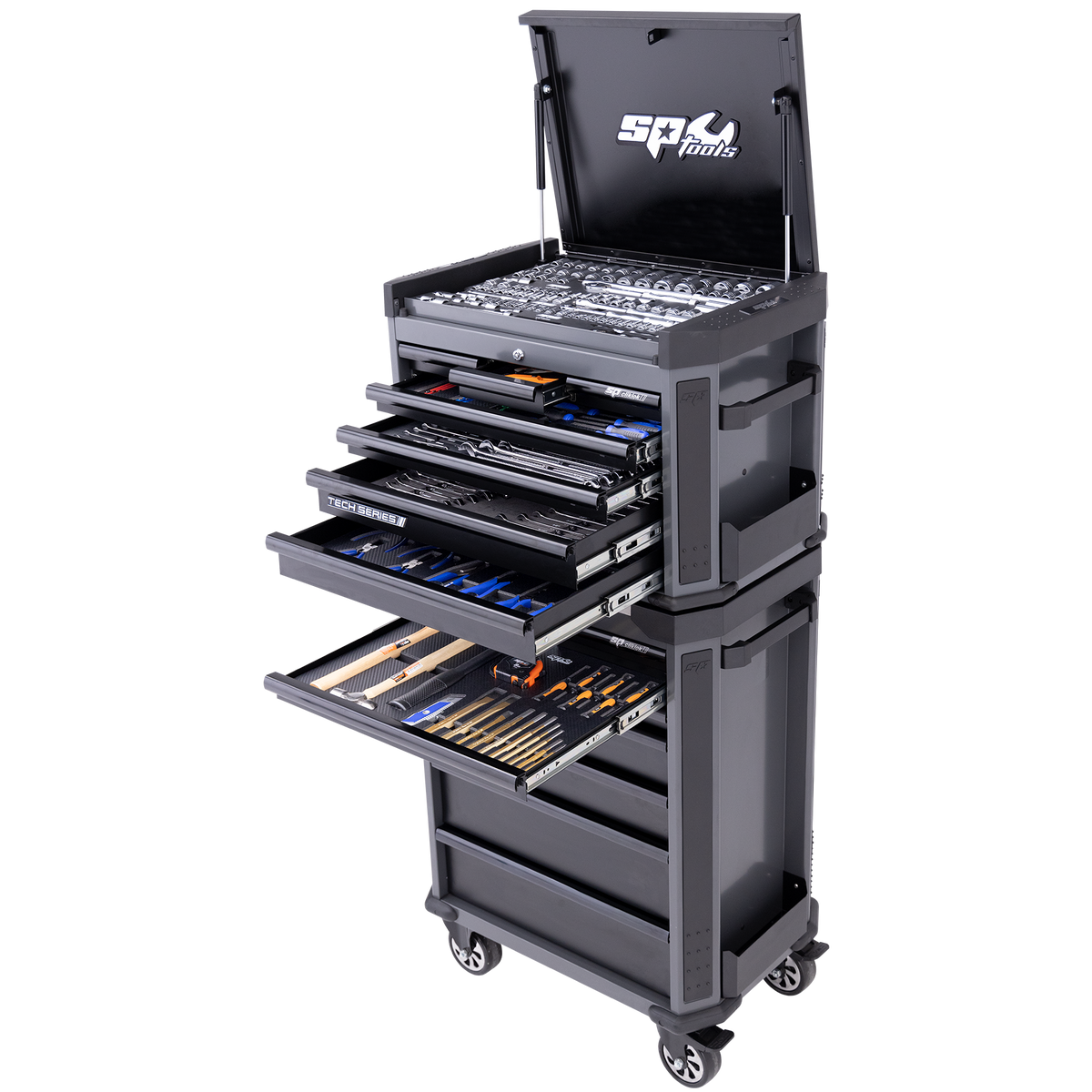 Toolkit 336Pc Metric/Sae - Tech Series 14 Drawer Diamond Black Foamed